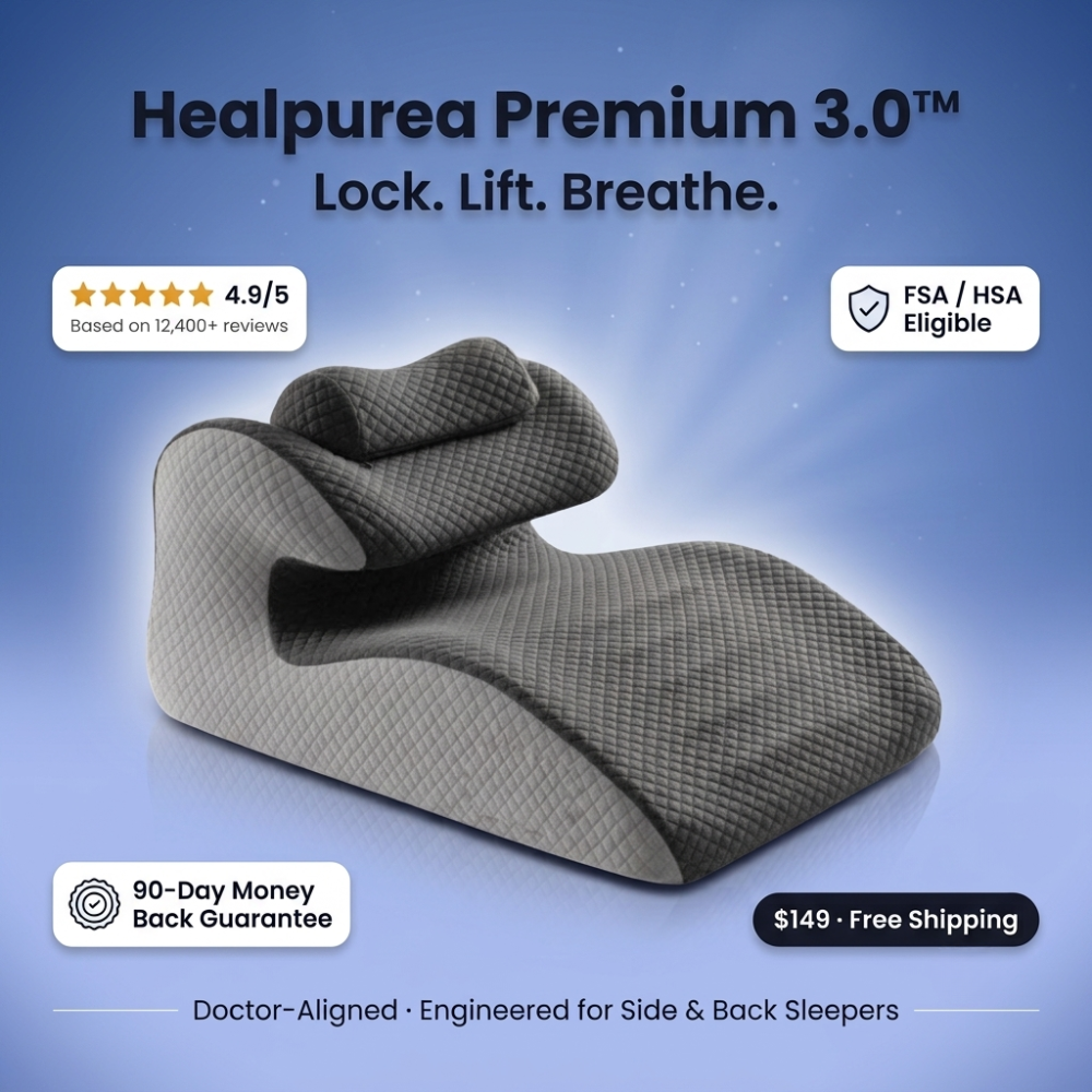 Healpurea Premium 3.0™ Ergonomic Wedge Pillow