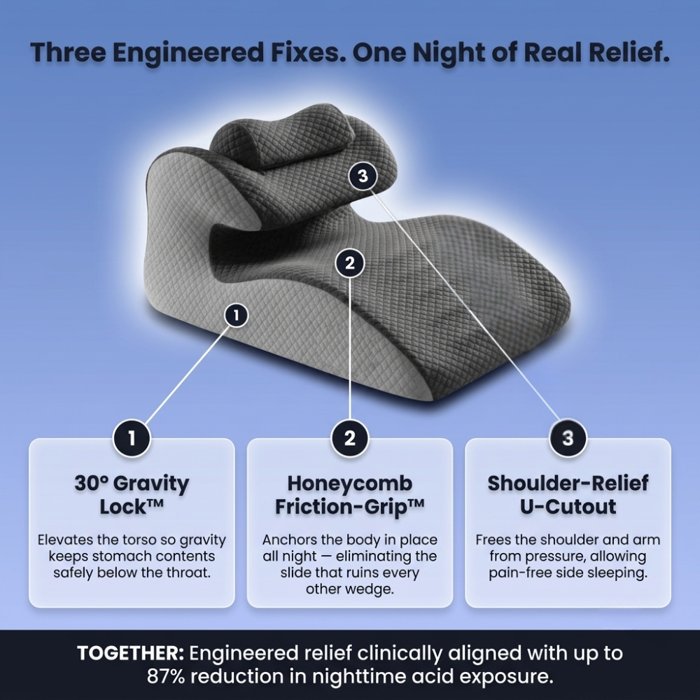 Healpurea Premium 3.0™ Ergonomic Wedge Pillow